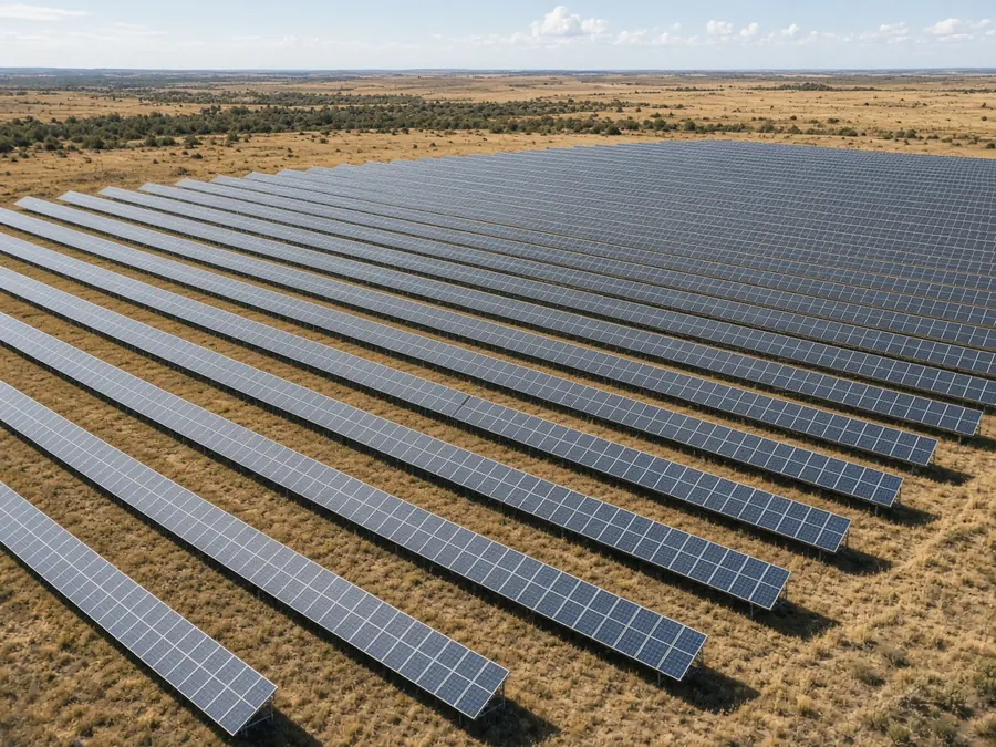 Ground-mounted solar park